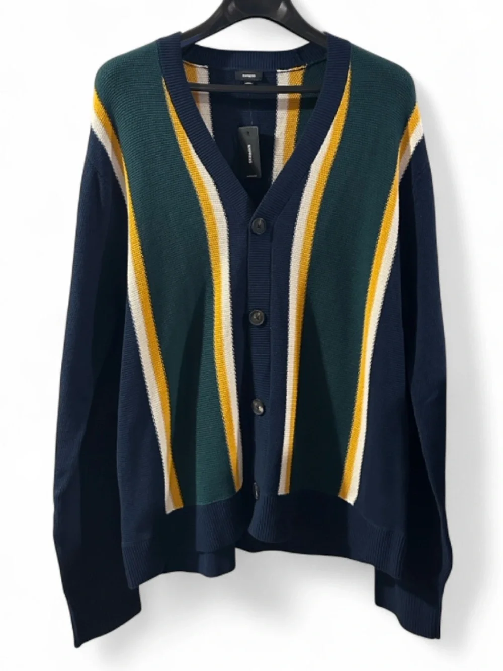 Express Stripes Varsity Cardigan Size Men’s Large (NWT)